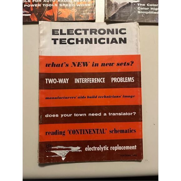 Vintage Electronics Technician 1960s Magazines Lot of 3 Radios Power Tool TV Ads - Picture 4 of 12
